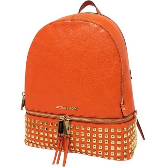 Michael Kors Bags Michael Kors Rhea Zip Studded Leather Backbag